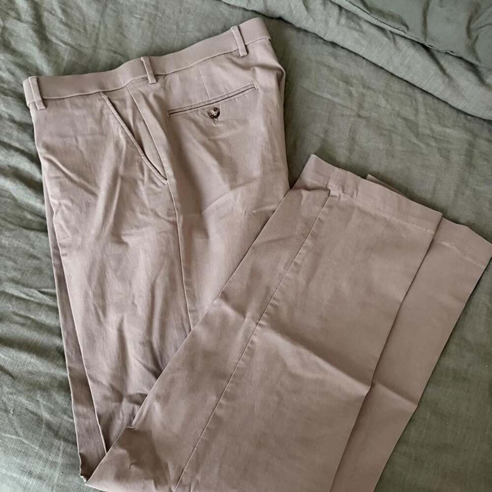 Tommy Hilfiger Performance Chino Dress Pants Taupe 36x34